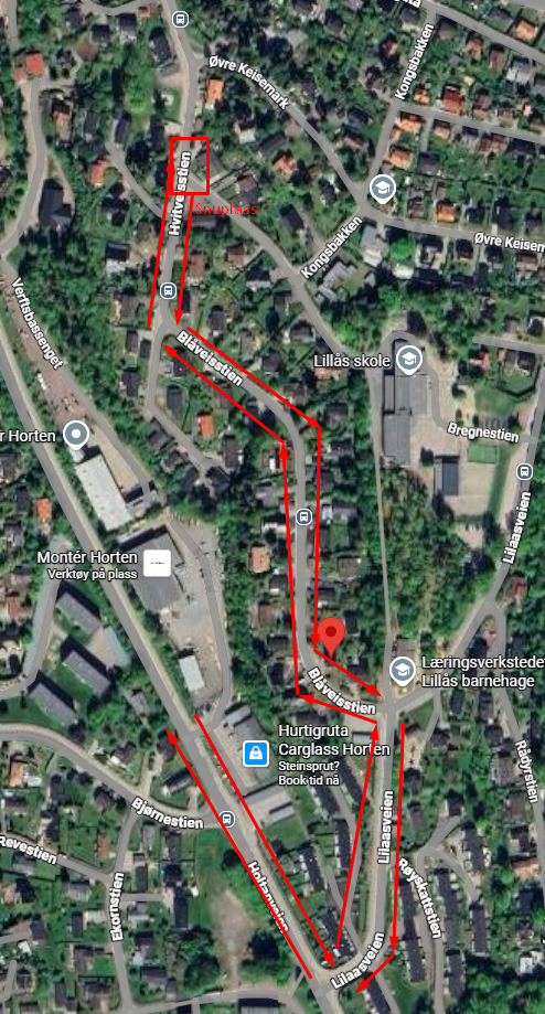 endret trase skolebuss 1490