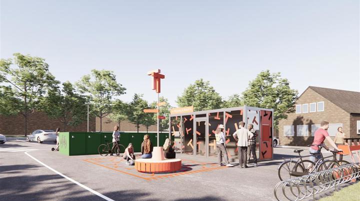 Stasjon Illustrasjon