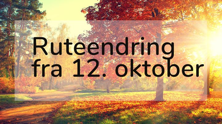 12 Oktober Ruteendring Web
