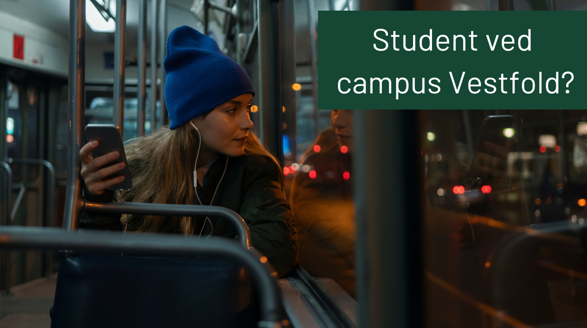 Student Ved Campus Vestfold Nattbuss Vinter