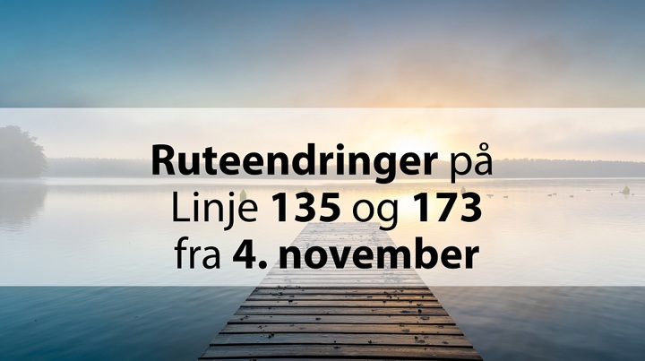 Ruteendring 4 Nov