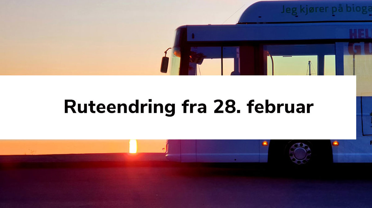 Ruteendring Fra 28. Feb