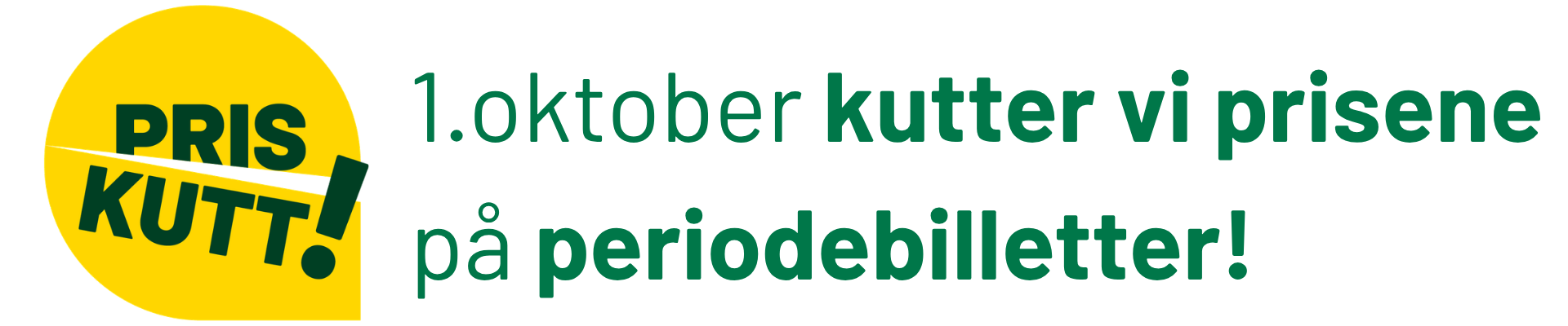 1 oktober priskutt periodebilletter