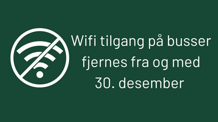 Wifi Ikke Lenger Tilgjengelig På Busser